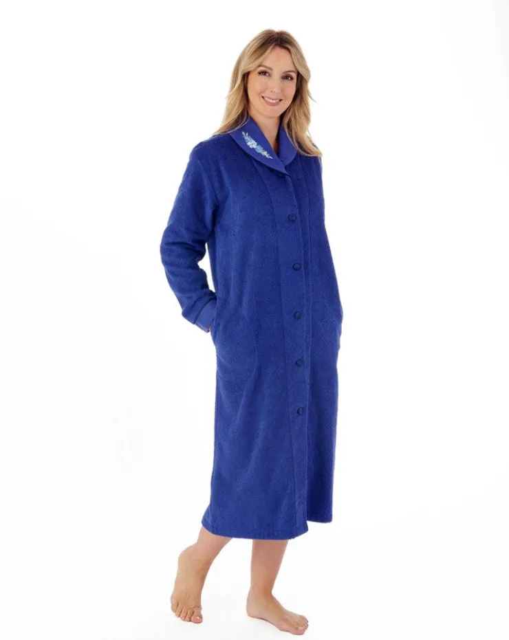 Embroidered 46" Button Through Housecoat HC66356